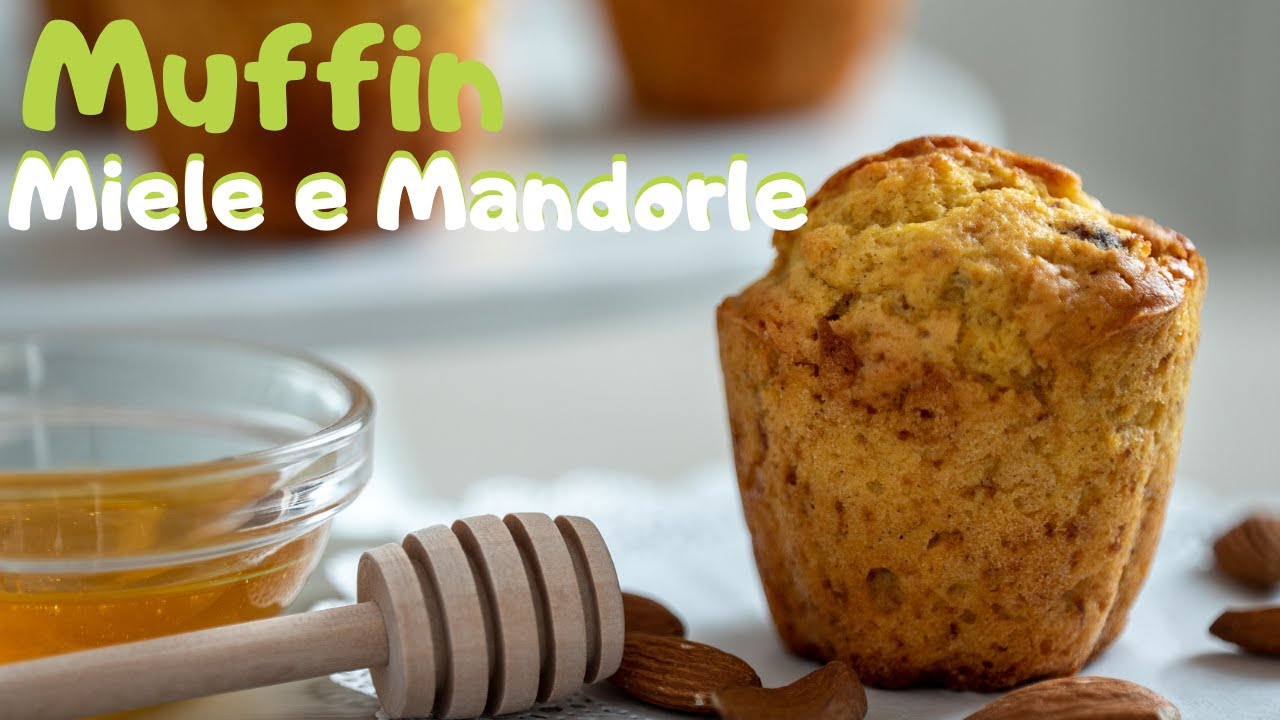MUFFIN MIELE E MANDORLE Ricetta Facile | Una Favola in Cucina