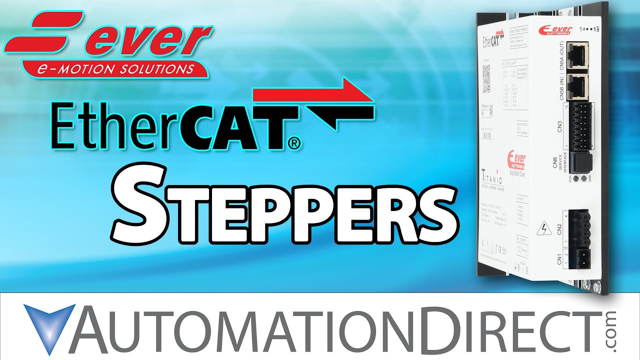 Шаговые двигатели Ever Motion Solutions EtherCAT от AutomationDirect