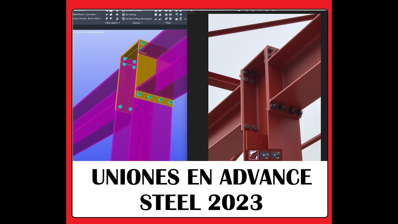 JOINTS - VIDEO 1 - AUTOCAD ADVANCE STEEL 2023
