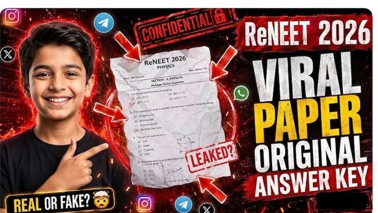 ReNEET 2026 Leaked Paper? Complete Answer & Concept Breakdown | Viral Telegram Paper Solved