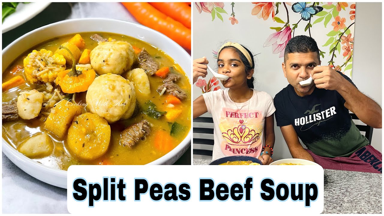 Split Peas Beef Soup 🇬🇾🇬🇾 #viralvideo #guyaneserecipe #souprecipe #comfortfood #yummyfood