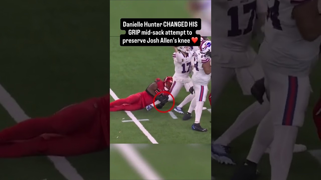 Danielle Hunter saves Josh Allen&rsquo;s knee Sportsmanship