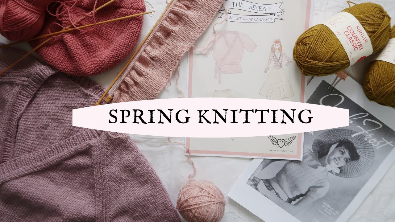 SPRING KNITTING ~ Vintage knitting, my new knitting pattern and all my knitting plans for Spring