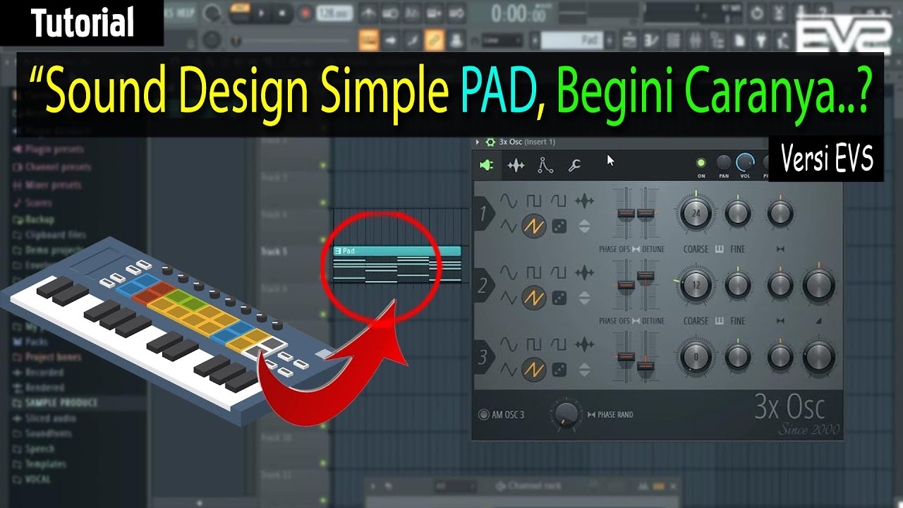 GAMPANG⁉️ Sound Design Simple PAD - Pemula (Versi EVS) #dj