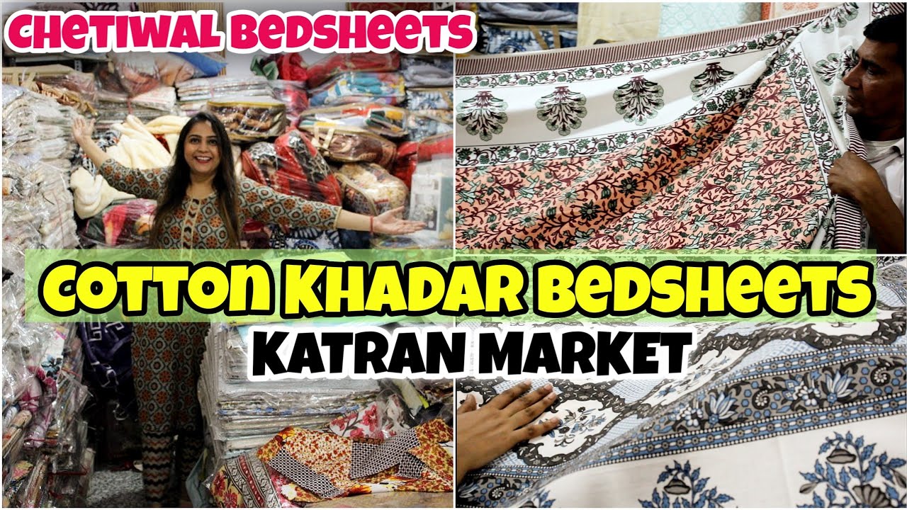 Katran Market Mangolpuri | 100% Pure Cotton Khadar Bedsheets