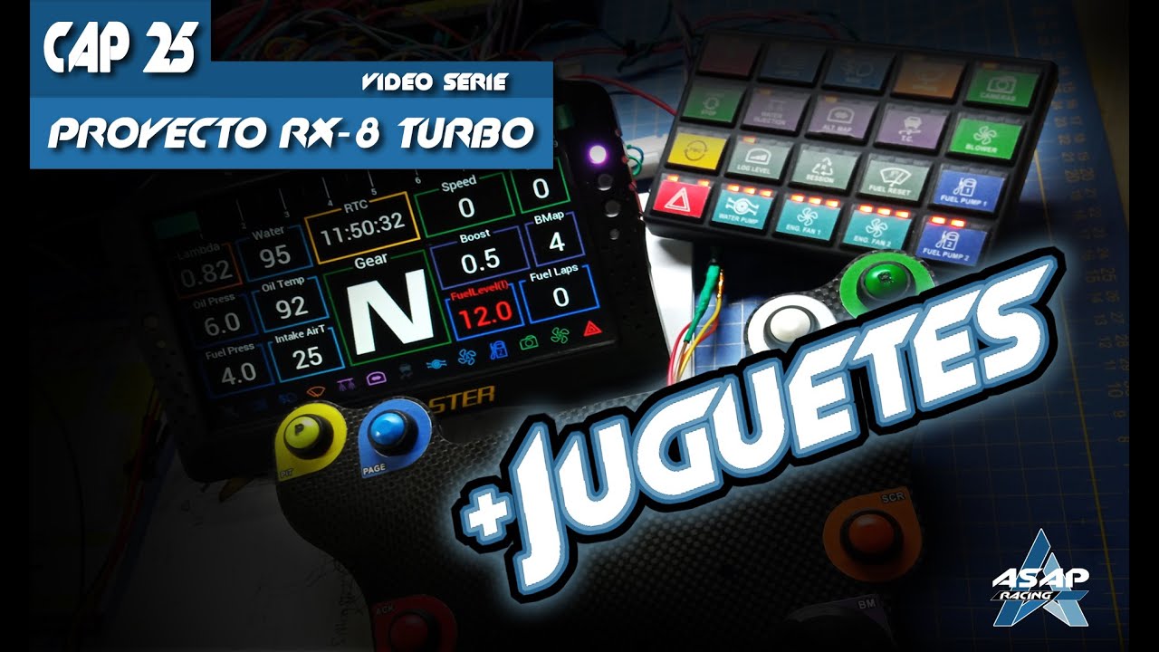 Cap 25 - Proyecto RX-8 Turbo - NUEVA Pantalla Ecumaster ADU7, Control desde el Volante y MAS¡¡¡¡