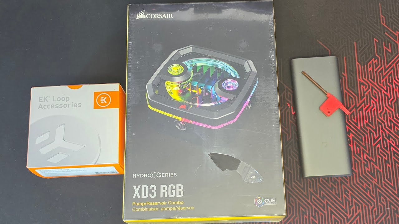 Corsair Hydro X Series XD3 Pump/Reservoir Combo -- EK-Loop DDC 4.2 PWM Pump Swap