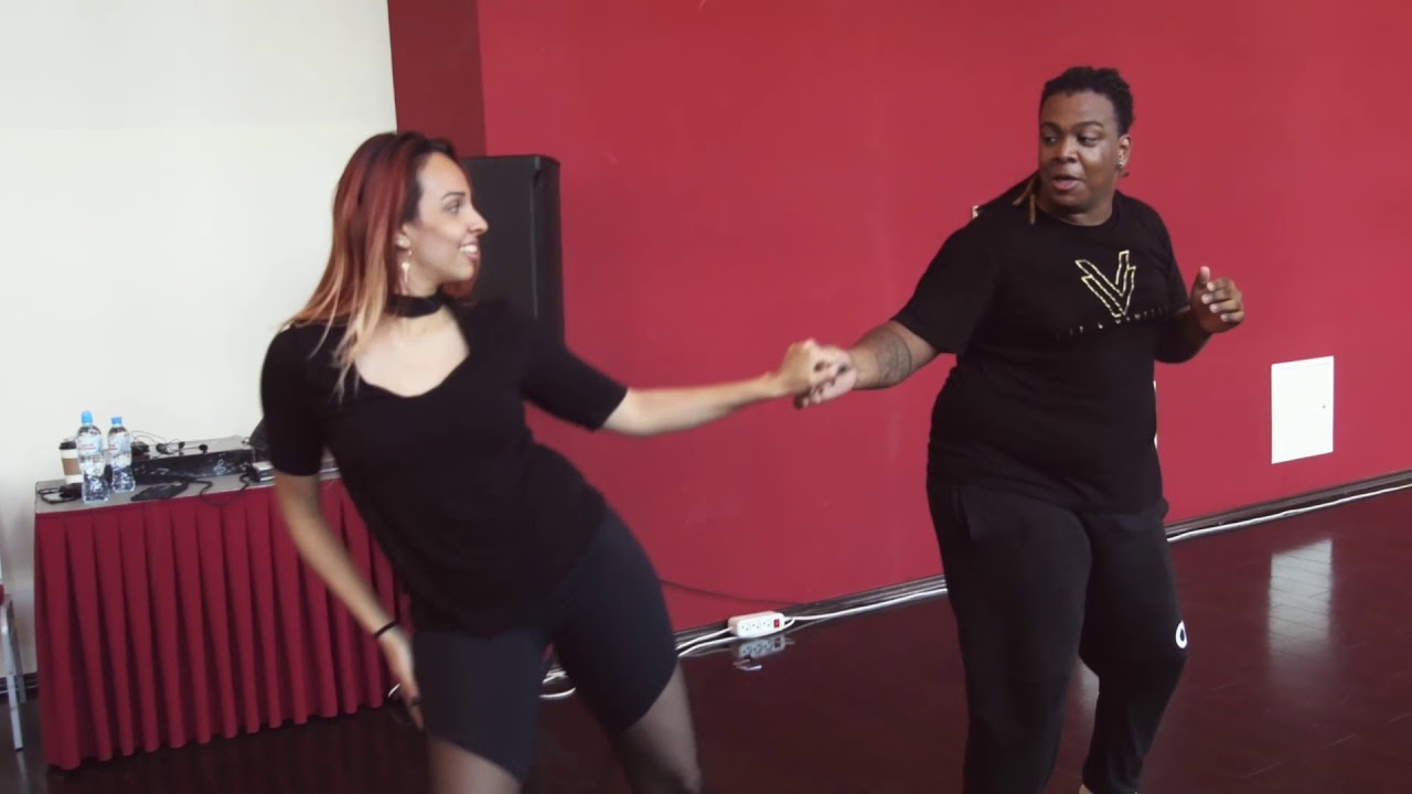 Val Clemente & Vanessa Bonilha zouk demo at Russian Zouk Congress 2018