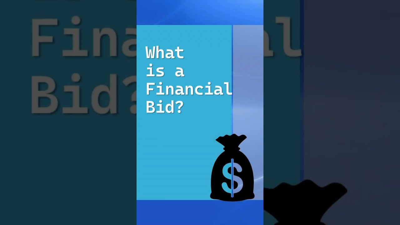 What is a Financial Bid in a Tender? Explained in 30 Seconds #shorts  #tenderinsights #tender