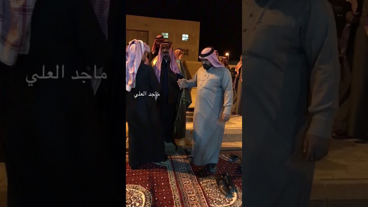 الشيخ فهد الثنيان والشيخ صهد الكاسب بزيارة لـ طارف بن محمد الابي سعد  ببيت الشعر بالعويقيلة