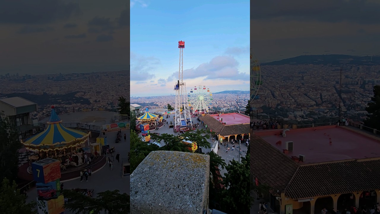 Tibidabo 🇪🇸 #spain #Barcelona #tibidabo #travel #Europe #cityscape #adventure #dji #mavic #drone