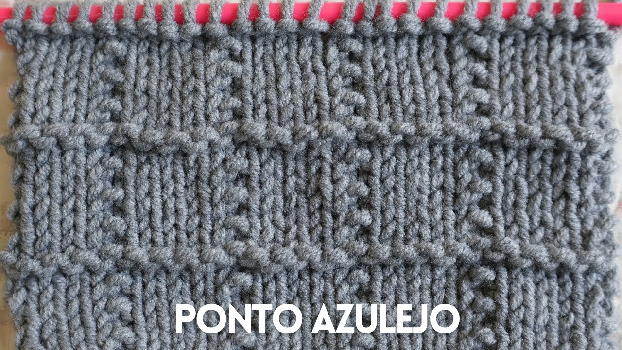 PONTO AZULEJO | AULA DE TRICÔ