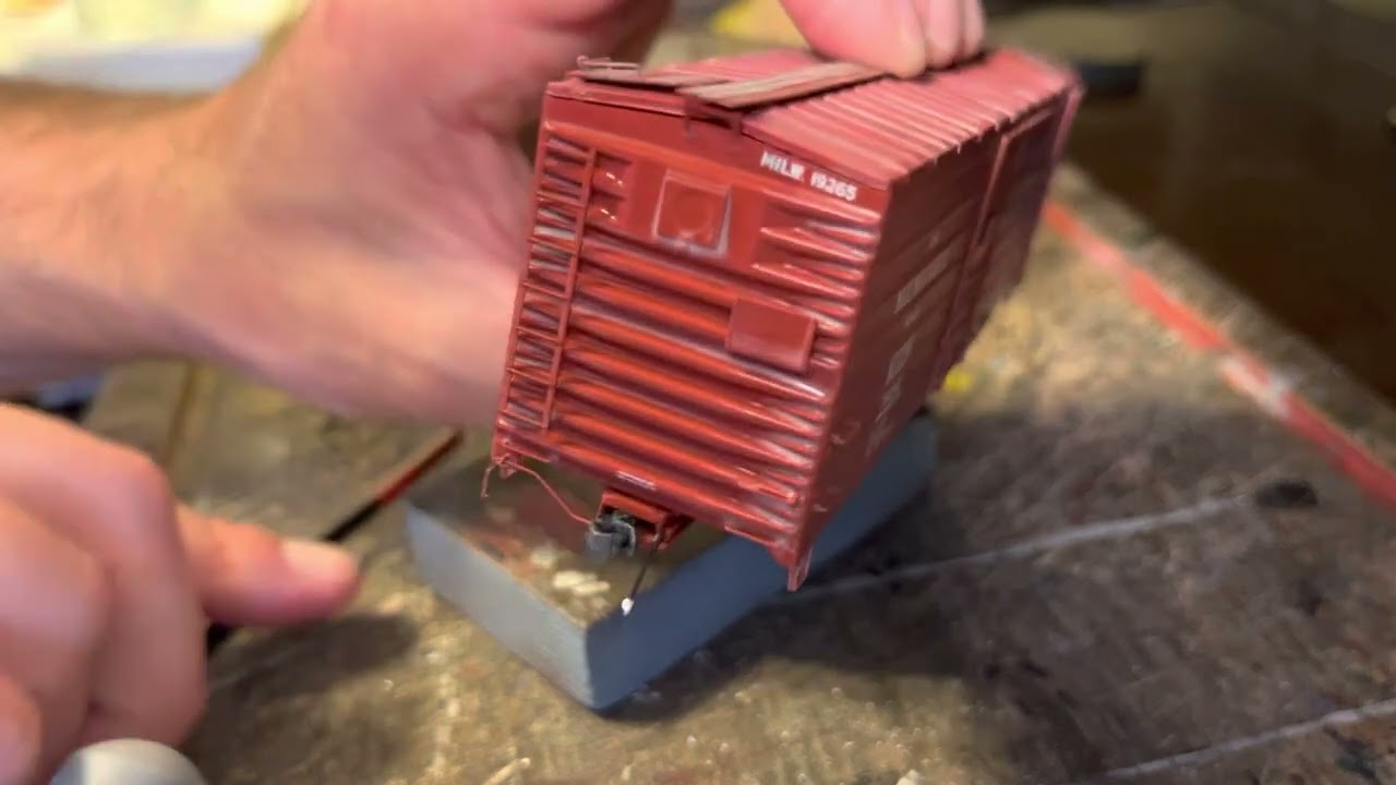 Weathering an ExactRail Milwaukee Road Box Car, Part 1 of 2