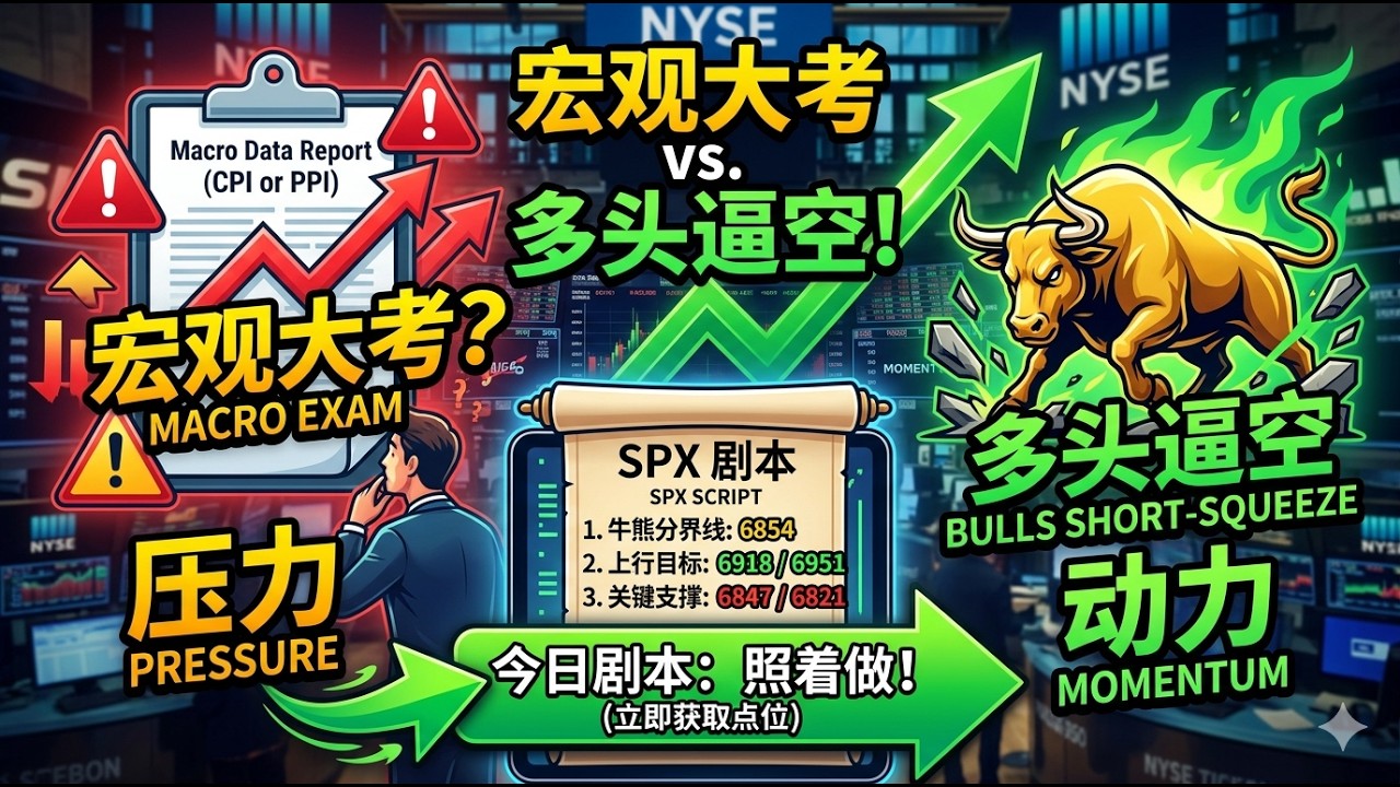 宏观大考 vs 多头逼空！今日SPX剧本已写好，照着做
