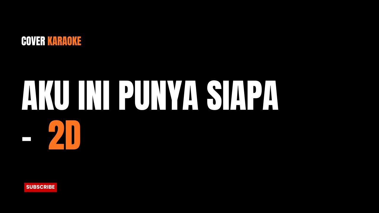 Aku Punya Siapa - 2D (Karaoke Cover Jazz Fusion) | 80s Hits