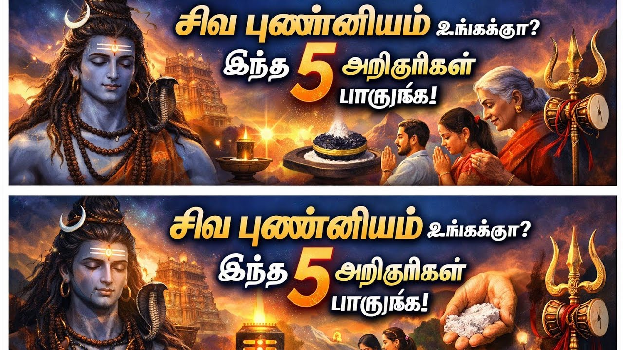 சிவ புண்ணியம் உங்களுக்கு இருக்கா? இந்த 5 அறிகுறிகள் பாருங்க! #சிவபெருமான் #mahadev #lordshiva 