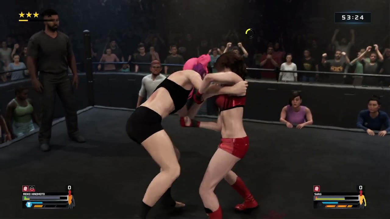 WWE 2K25 Underground 60 minute Ironwoman match: Reio Hinomoto vs Saiko Bichitaru