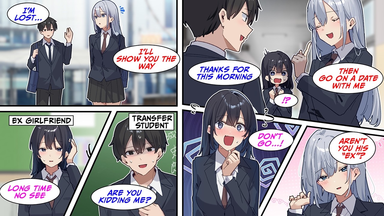 [Manga Dub] My first day at a new school, I got lost, and this pretty girl saved me. Then...