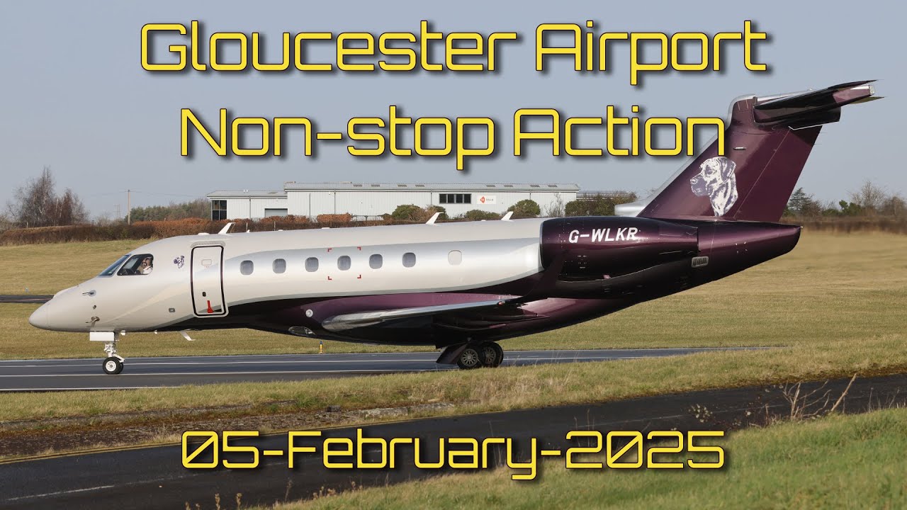 Action packed non-stop flying at constant Take offs and landings Gloucester Airport 05-February-25
