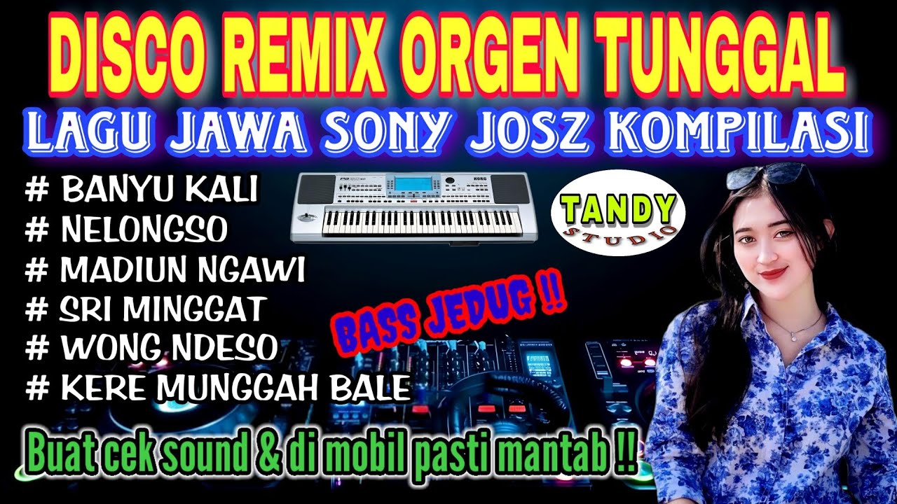 DISCO REMIX ORGEN TUNGGAL TANDY STUDIO ❗ LAGU JAWA SONY JOSZ  KOMPILASI❗Madiun ngawi, Sri minggat,