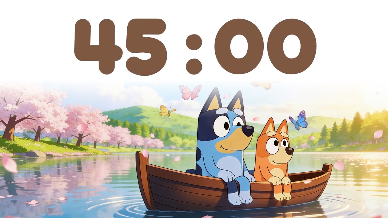 45 Minute Study Timer 🌸 45 Min Study Timer for Classroom Focus