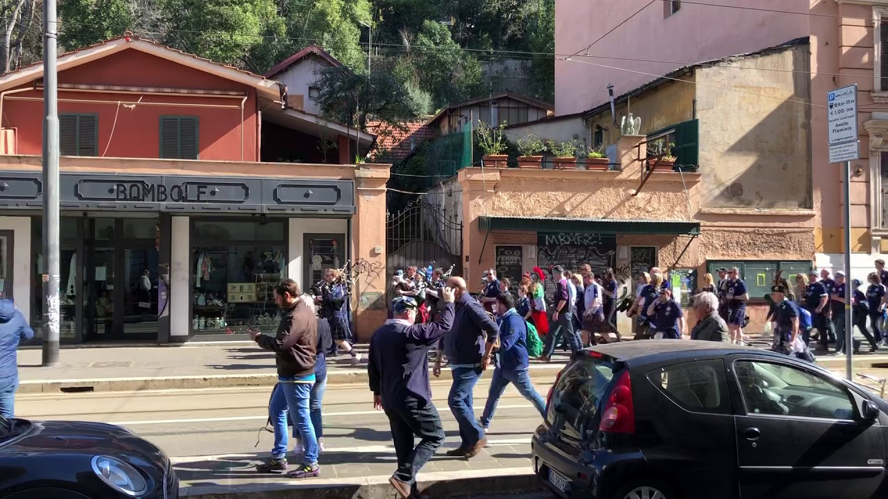 Scottish Rugby Fans in Rome