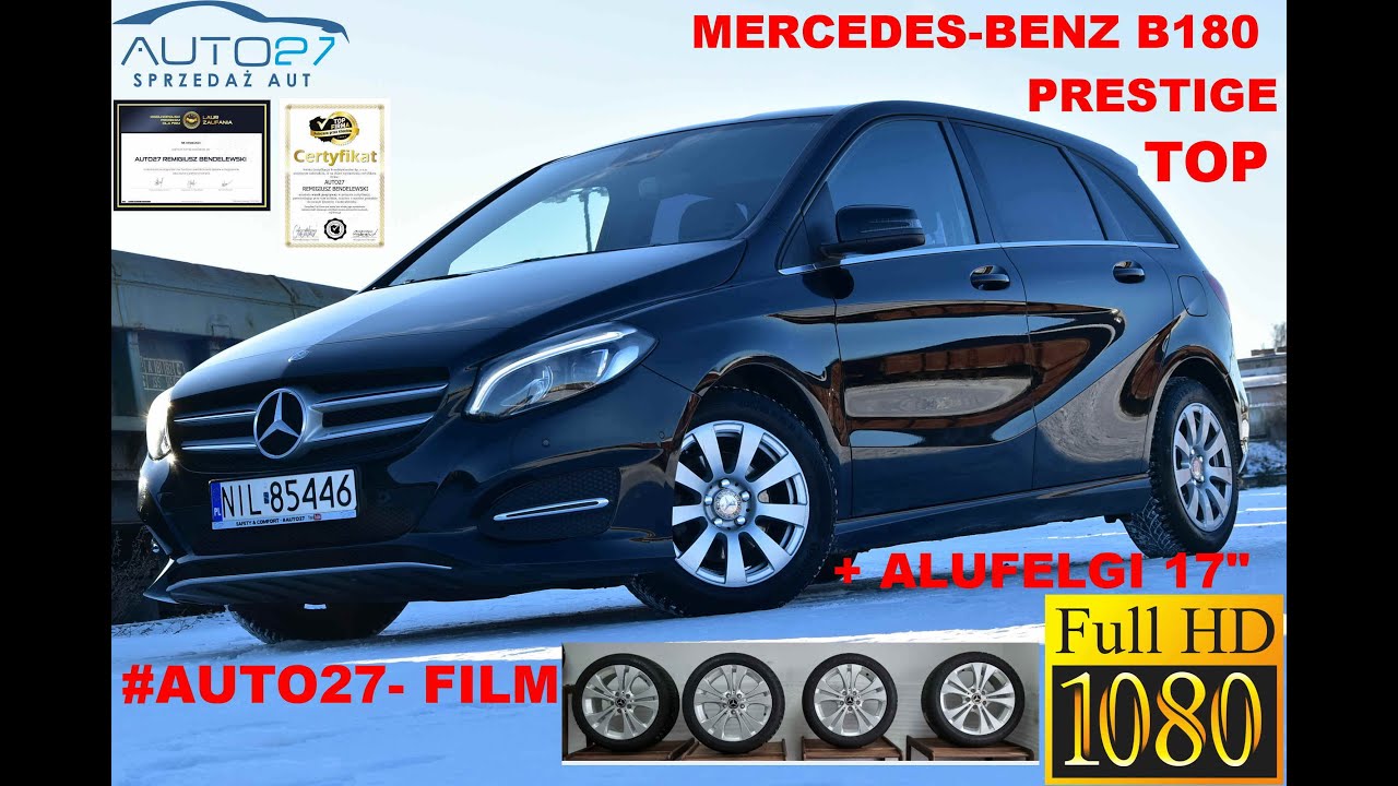 #AUTO27 - SPRZEDANY -TEST- MERCEDES - BENZ B180 W246 Urban STYLE. FULLLift. 2016r. TOP