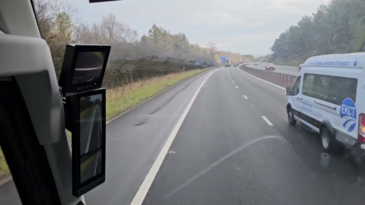 M8 motorway Glasgow to Edinburgh Airport 