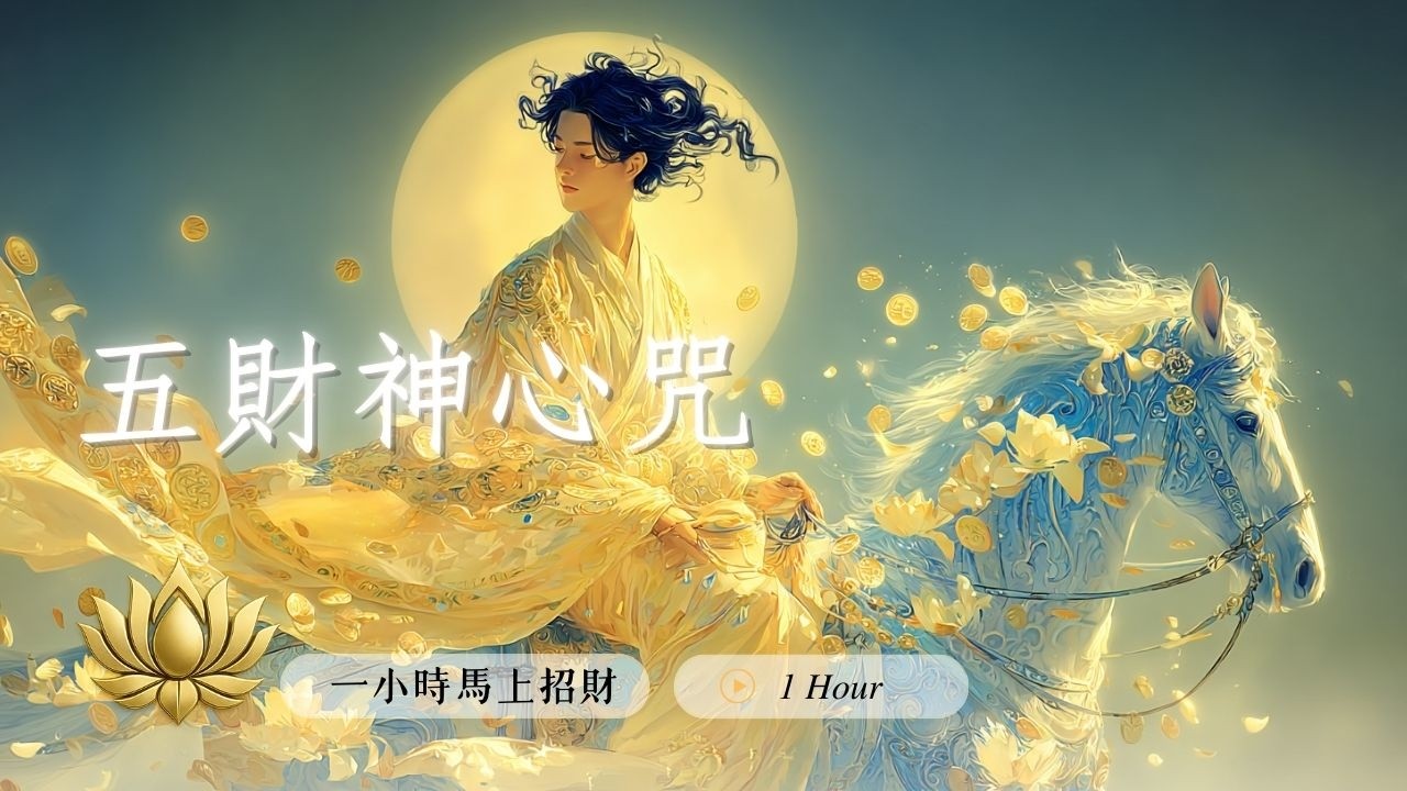 🐴2026馬年【五財神心咒】1HR 💰馬上有錢、財運亨通、愈放鬆愈有錢 Year of Horse Wealth Mantra