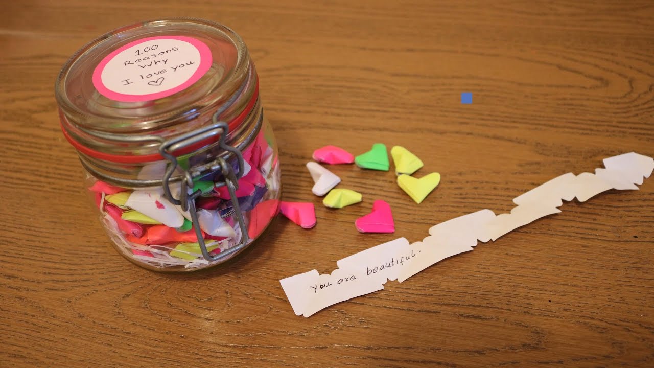 DIY Cheesy Paper Valentine || 100 Reason Why I love you
