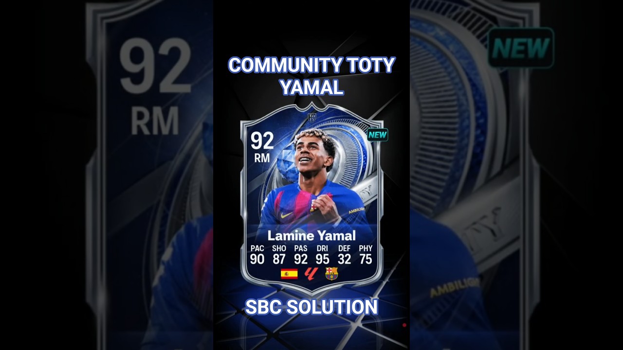 92 rated Yamal Community TOTY SBC on MADFUT 26 #madfut #sbc