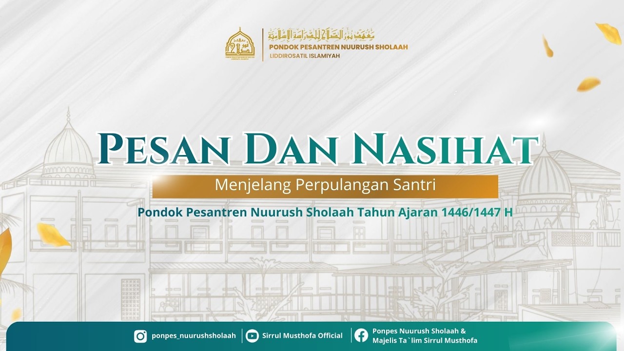 🔴 LIVE || PESAN & NASEHAT MENJELANG PERPULANGAN SANTRI - BERSAMA AL HABIB ZAKY AL MUNAWWAR