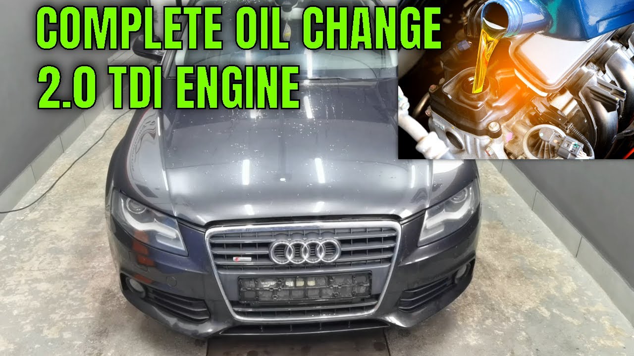 HOW TO DO A COMPLETE OIL CHANGE ON AUDI A4 B8!
