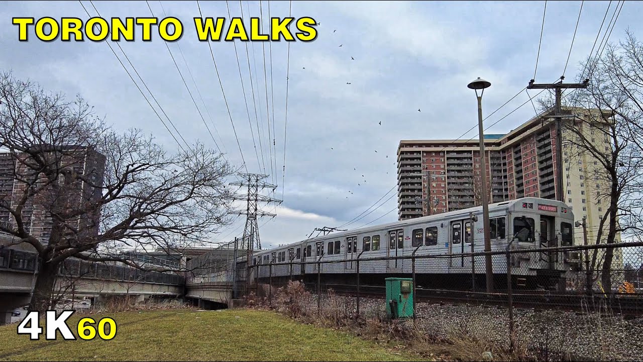 Toronto Crescent Town From Main Street Station Walk on January 19, 2021
