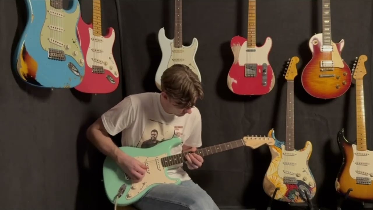 2005 Fender USA Jeff Beck Signature Stratocaster Surf Green