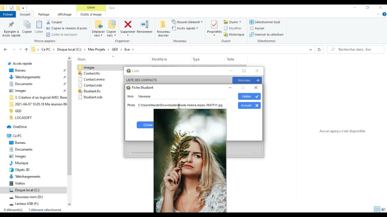Windev: Enregistrer les images dans la BDD VS Enregistrer les images dans un répertoire