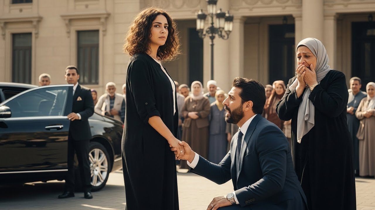 دموع الكرامة  طردها كالمتسولة.. فركع تحت قدميها عندما توقفت سيارة المايباخ الفاخرة!