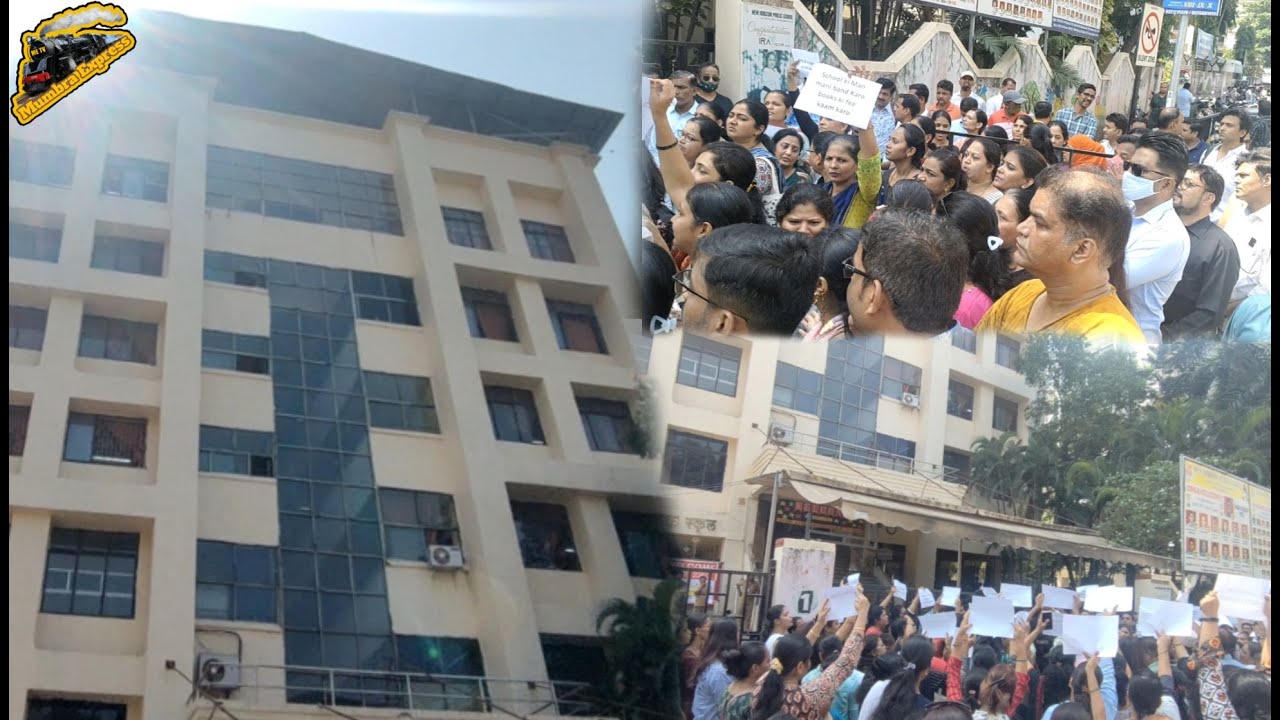 Airoli Ke N-H-P(School) Par Parents Ney Lagaye GAMBHIR-AAROP Huw JAMKAR-HUNGAMA|Me Tv|