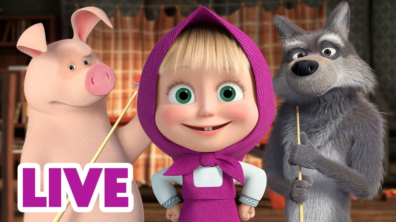 🔴 AO VIVO 👱♀️🐻 Masha e o Urso 🎮♾️ Jogos sem fim 🕹️ Masha and the Bear
