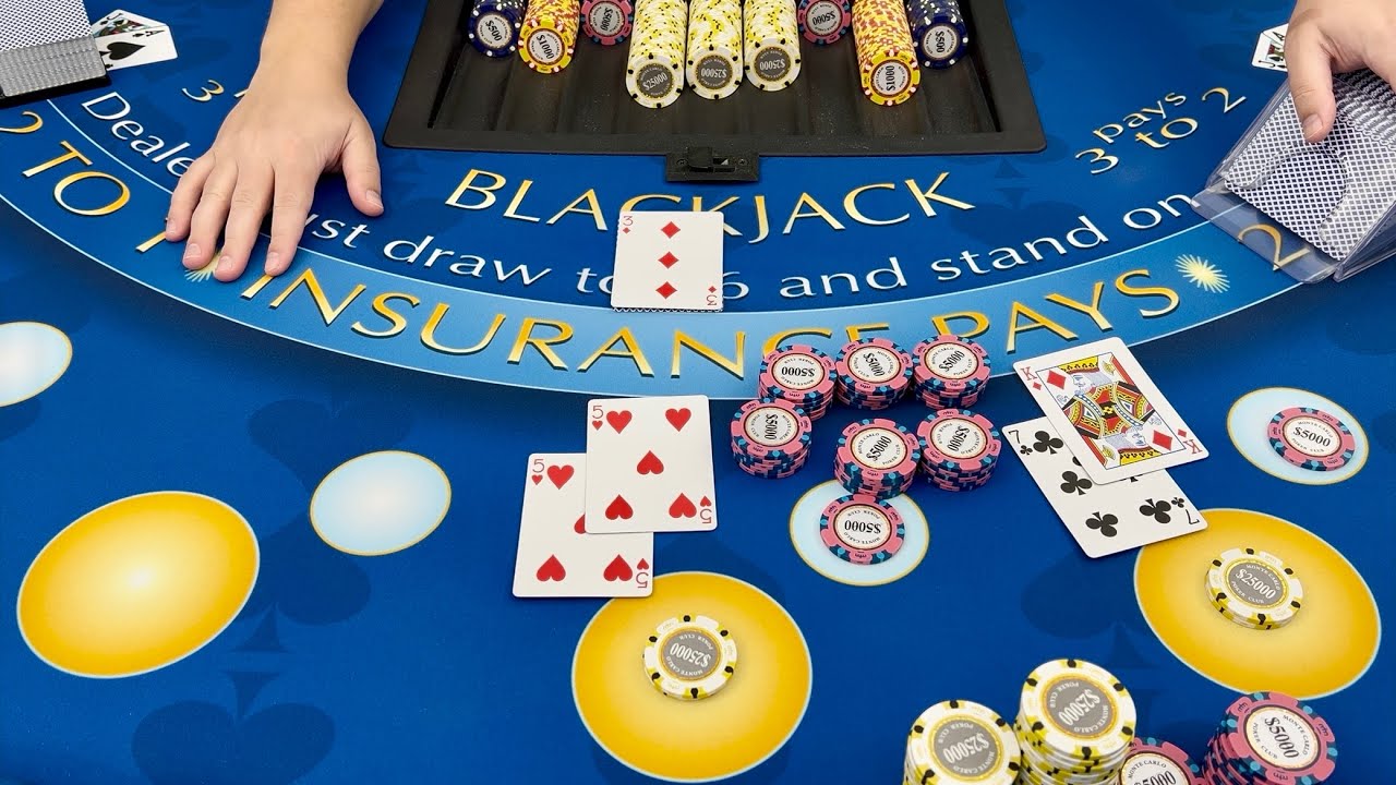 AMAZING 30:1 BLACKJACK BONUS BET WIN FOR $150,000 IN SUPER HIGH STAKES $1,000,000 SESSION!
