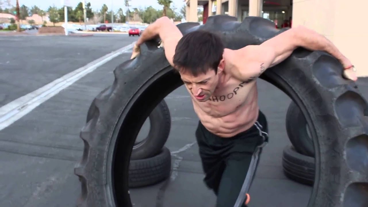 The Hula Hoop Man Hooping Giant Tractor Tire