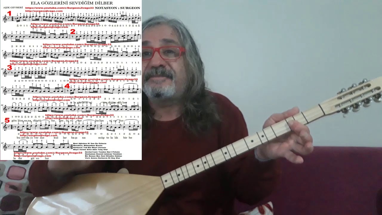 SOLFEJ ELA GÖZLERİNİ SEVDİĞİM DİLBER KISA SAP BAĞLAMA EKLEYEN SURGEON
