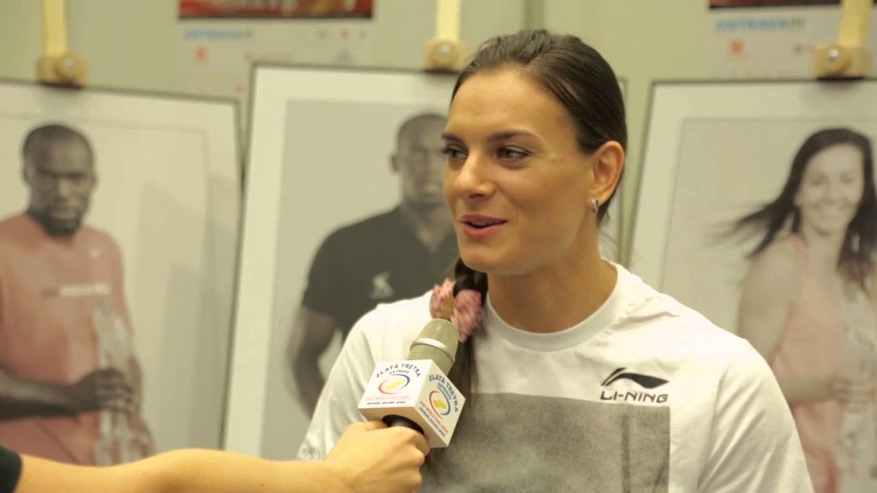 Yelena Isinbayeva - interview before Ostrava Golden Spike 2013