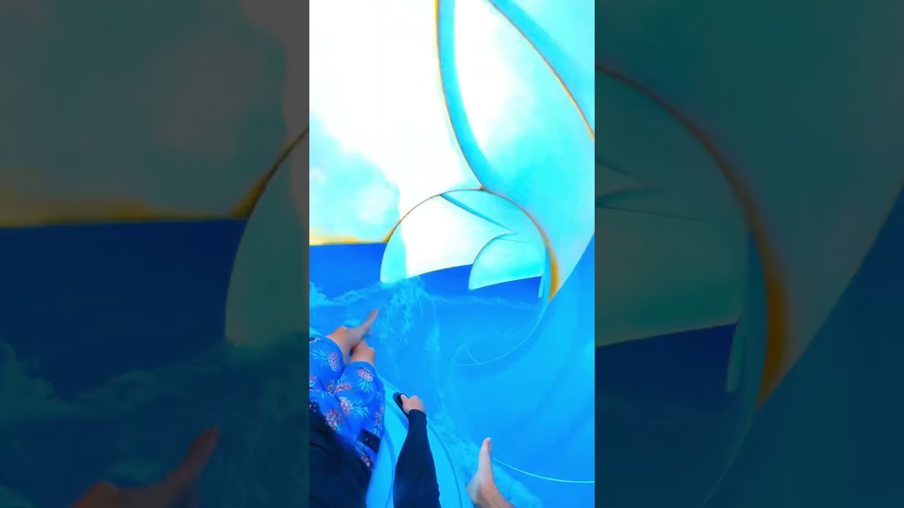 Yellow Jacket Drop water slide POV at Epic Waters Indoor Water Park! #shorts