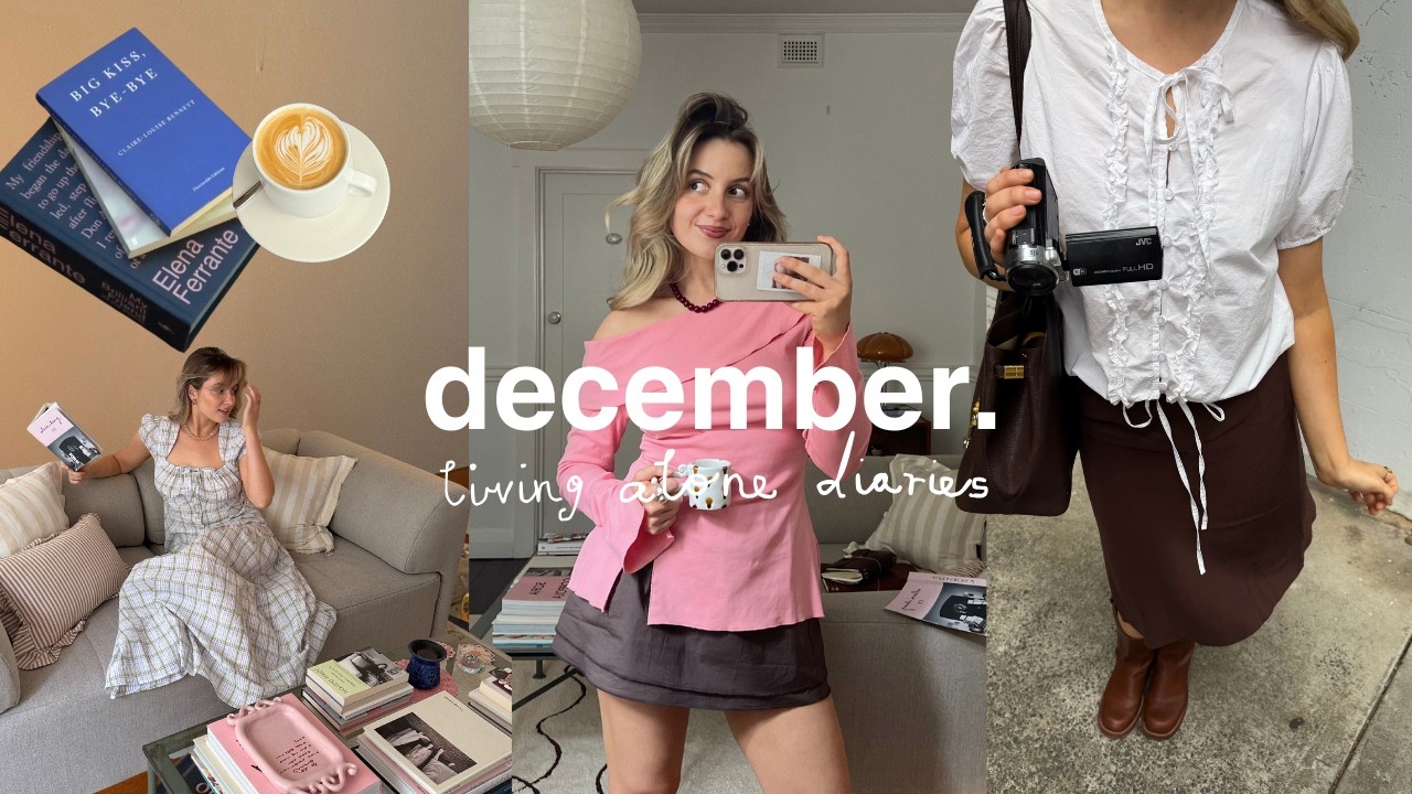 living alone diaries | cozy december days, books & christmas prep