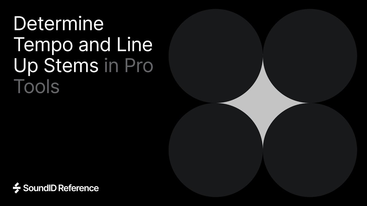Determine Tempo and Line Up Stems in Pro Tools