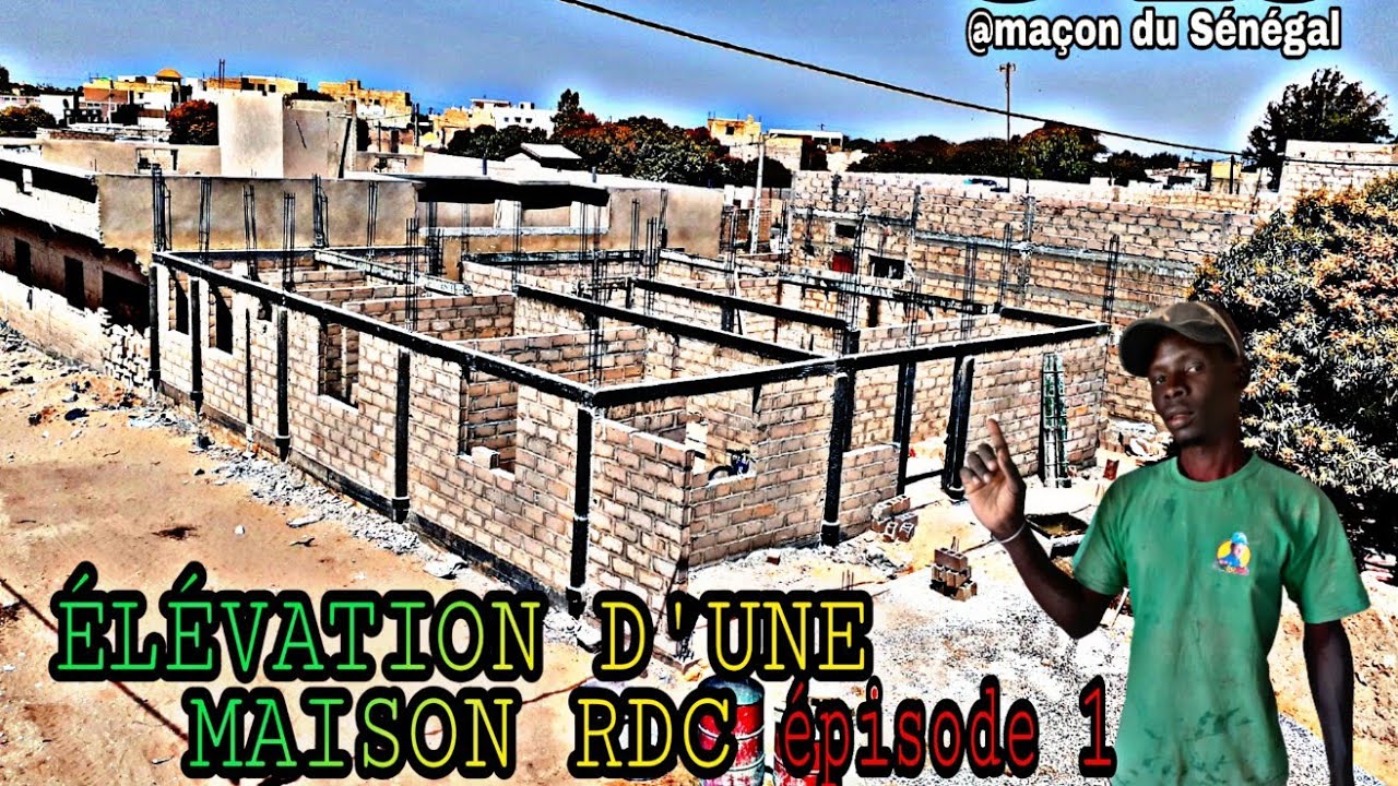 #construction #maison #maçonnerie ÉLÉVATION D'UNE MAISON REZ DE CHAUSSÉ🏛️ premier épisode