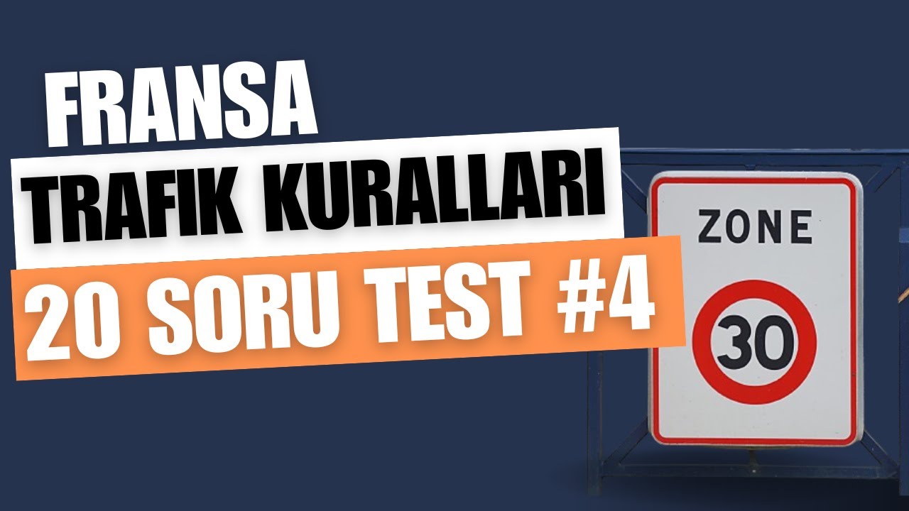 Ehliyet.fr CANLI  Fransa Trafik kuralları  20  soru beraber 6 MAYIS