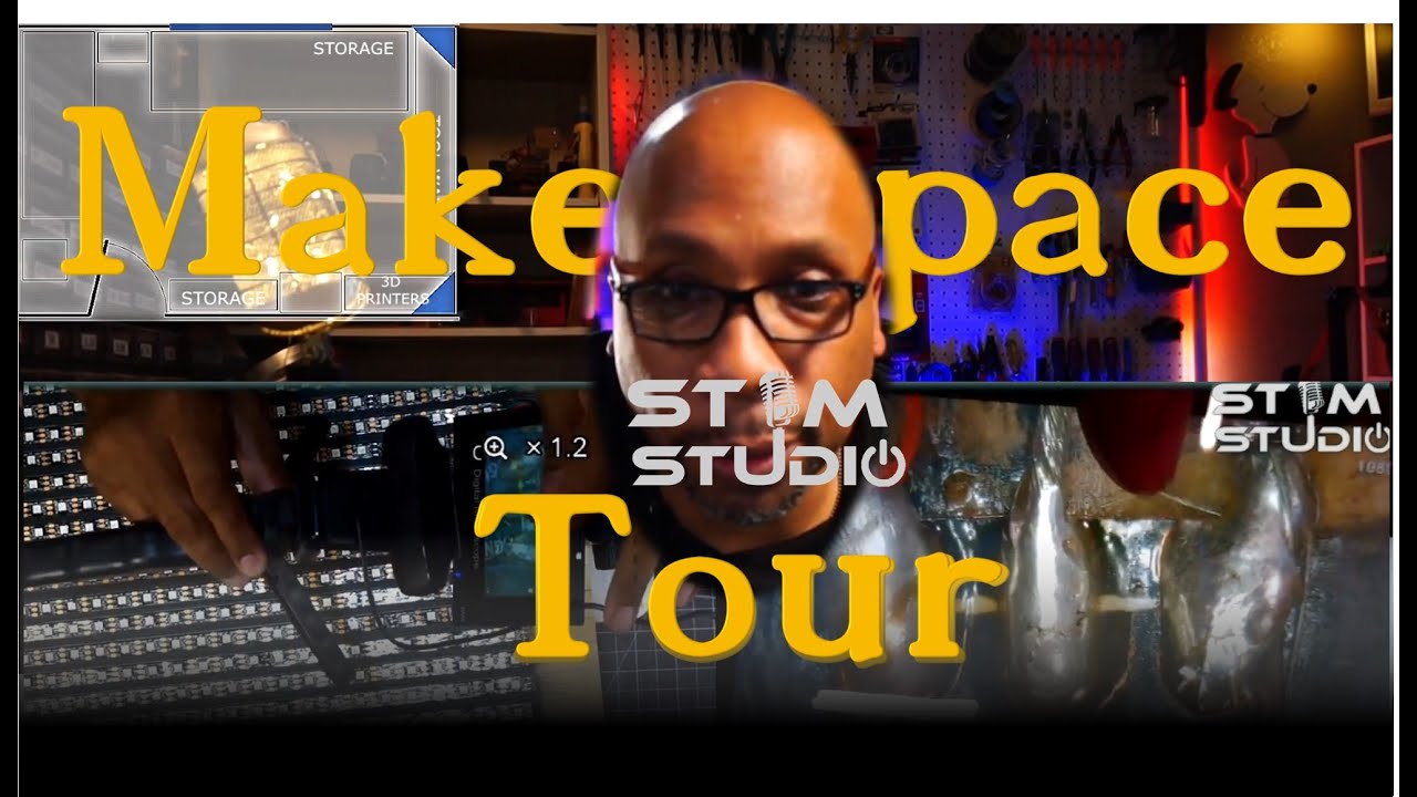 My home Maker Space tour.   STEM STUDIO.  A quick look into my Maker Studio.