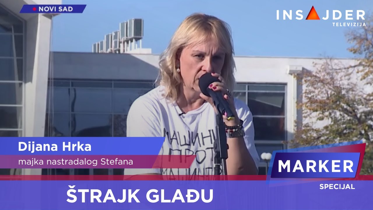Dijana Hrka na skupu u Novom Sadu: Krećem u štrajk glađu